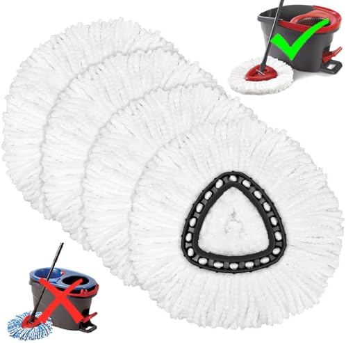 Tidy Monster 4-Piece Mop Heads for O-Ceda