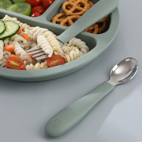 CoixFoam Toddler Utensils Set of 8 Safe for Self Feeding