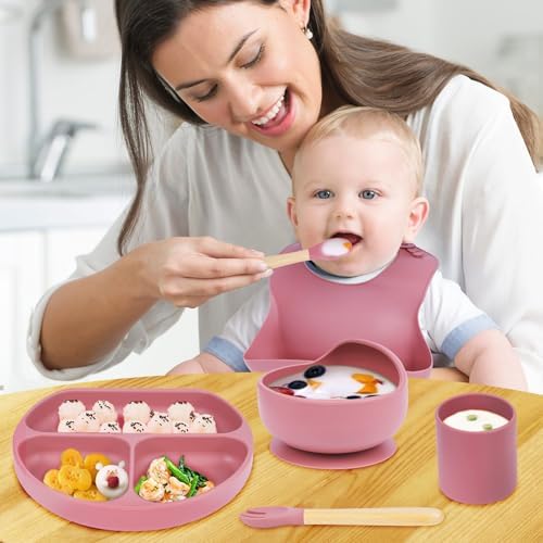 Adorable Silicone Baby Feeding Set