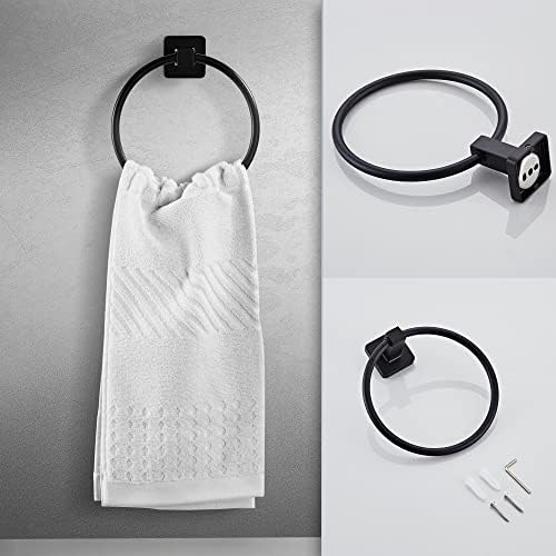 Matte Black Bathroom Hardware Set 4 Pieces