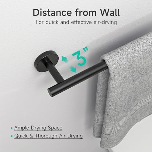 Matte Black Towel Bar