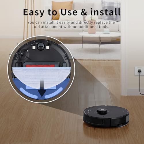 8Pcs Microfiber Mop Cloth Pad for Roborock Robot Vacuums 1