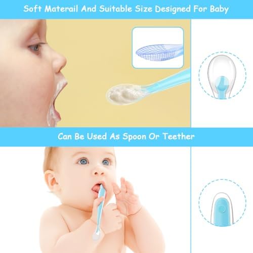 Vicloon Safe Silicone Feeding Spoons for Babies