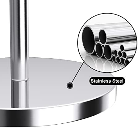 Modern Stainless Steel Toilet Paper Holder Stand with 4 Rolls Capacity