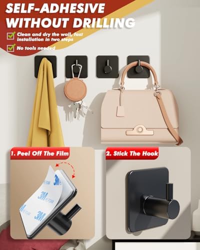 auxmir Self adhesive wall hooks