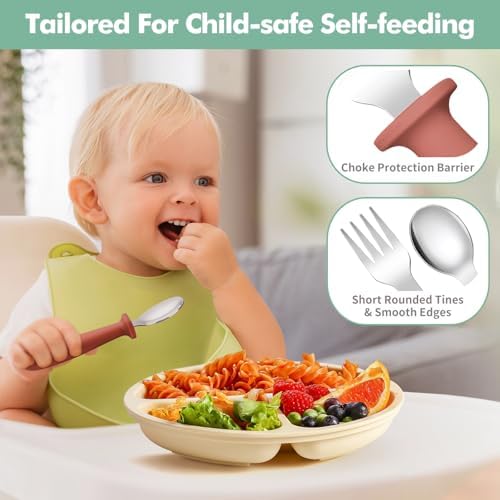 DRKIO 6-Piece Toddler Utensil Set