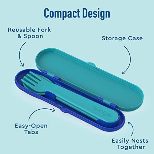 Bentgo Kids Reusable Set Fun for Lunch More