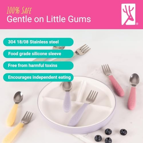 Elk and Friends Flatware Set Safe and Fun for Toddlers