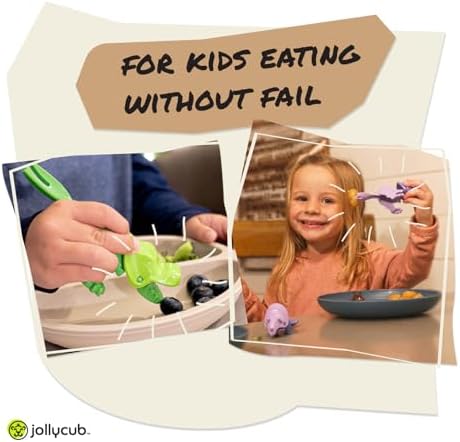 JollyCub Dino Chomper Toddler Utensils Set