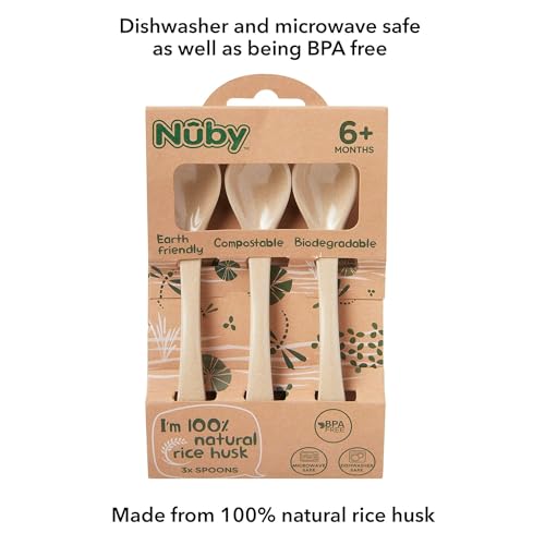 Compostable 3-Piece Baby Spoon Set