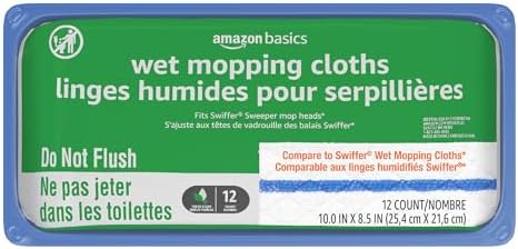Amazon Basics Mop Heads Replacements - Convenient Replacement for Your Mop