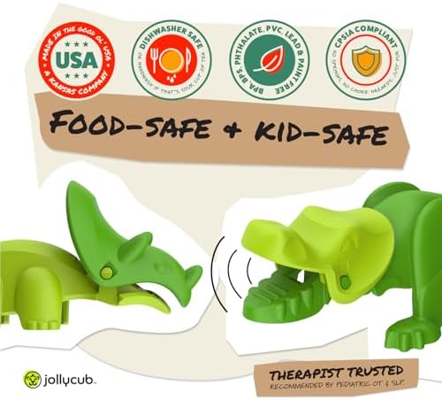 JollyCub Dino ChomperKids Utensil Set