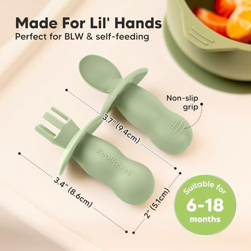 Reusable Silicone Baby Set Perfect for Baby Led Weaning