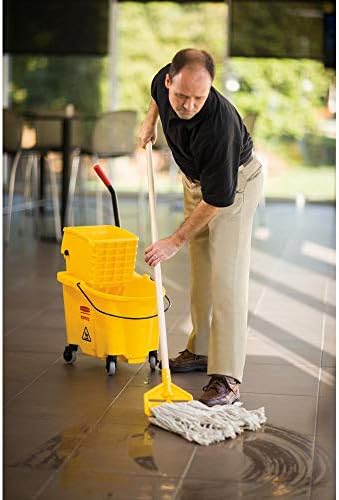 Rubbermaid WaveBrake 20 - 35 qt Yellow Mop Bucket