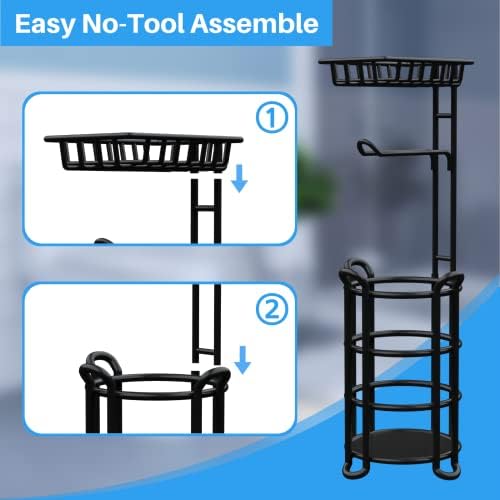 Organize Your Restroom with KeFantaToilet Paper Holder Stand with Shelves