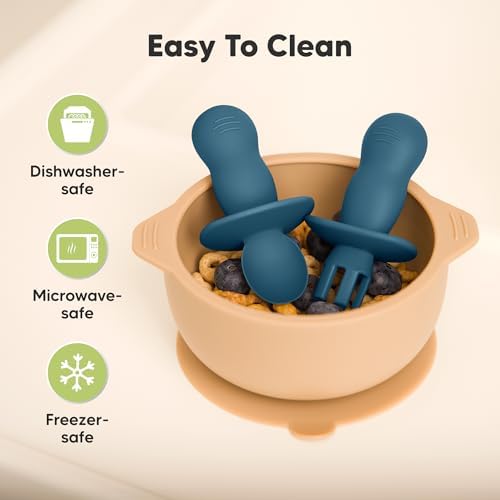 Reusable Silicone Baby Set -- Safe Tough Easy Clean