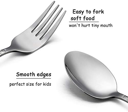 HaWare 9-Piece Toddler Kids Silverware Flatware Set