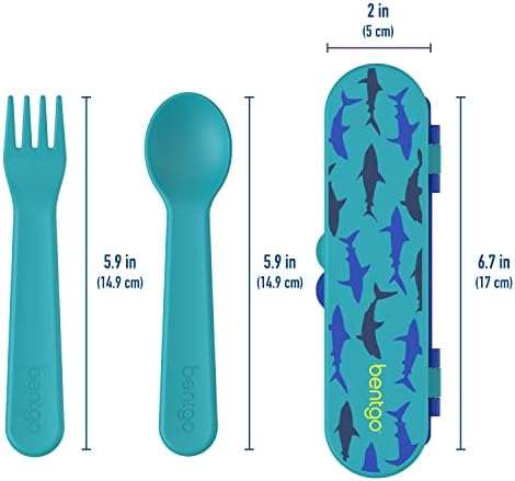 Bentgo Kids Reusable Set Fun for Lunch More