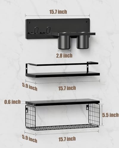 ROPALINS Floating Storage Shelves