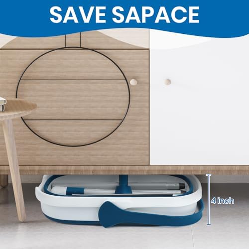TrueYee Collapsible Mop Set for Tile hardwood and laminate floors