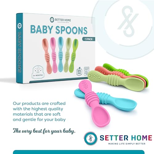 Sturdy Silicone Baby Spoons