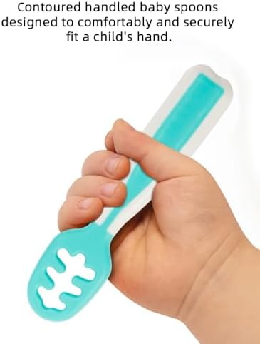Baby Spoons for Kids - Silicone Pre-Spoon Set