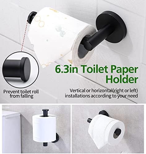 10-Piece Essentials For Your Bathroom Black Bathroom Hardware Set