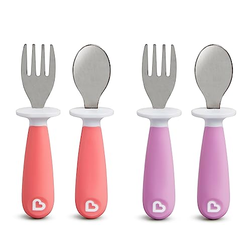 Perfect Toddler Flatware Set No Banging Quick Picks PinkPurple