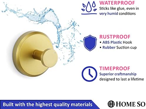 Cool Suction Cup Robe Towel Hook for Bathroom Kitchen Use Waterproof