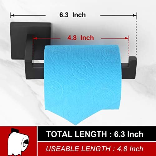 KOKOSIRI Black Toilet Paper Holder Stainless Steel