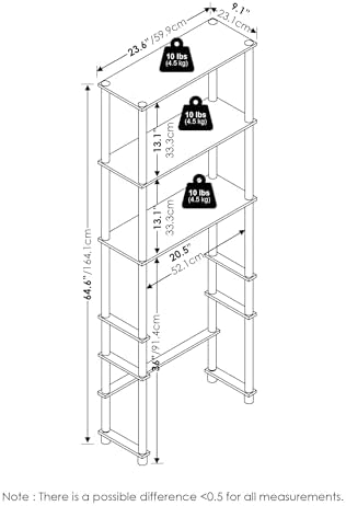 Furinno Turn-N-Tube Compact Bathroom Storage