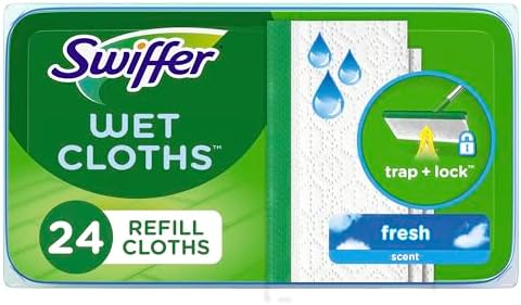 Swiffer Sweeper Wet Mopping Cloths Clean Floors with Depth and Durability