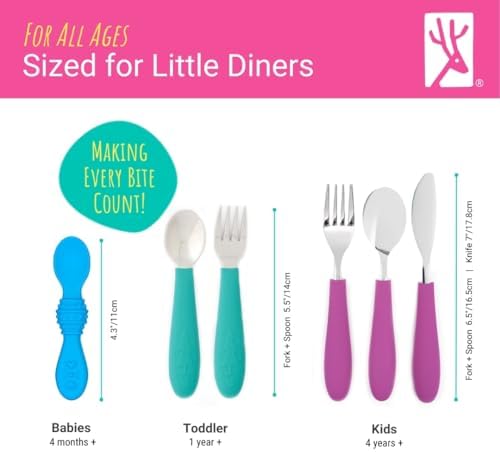 Elk and Friends Flatware Set Safe and Fun for Toddlers