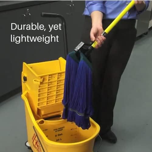 Brightly Mopped Profi-Robust Quick Change Mop Stick with Fiberglass Handle Yellow
