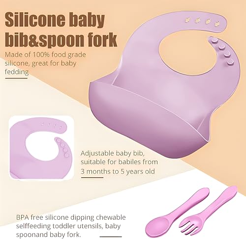 Versatile Silicone Baby Feeding Set