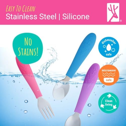Elk and Friends Flatware Set Safe and Fun for Toddlers