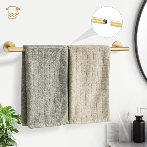 TURS Brushed Gold Towel Bar Set