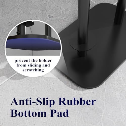 Kitsure Multifunctional Toilet Paper Holder Rust-Proof Black Durable