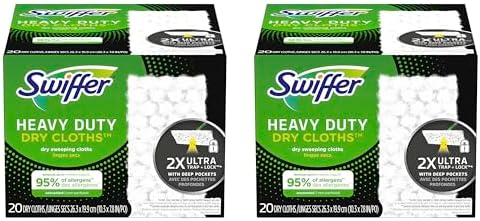 Swiffer Sweeper Heavy Duty Dry Cleaning Cloth 40-Count