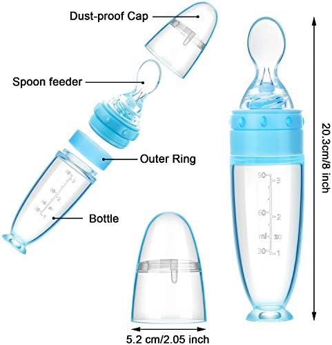 2-Pack Silicone Baby Spoons Feeding for Infants