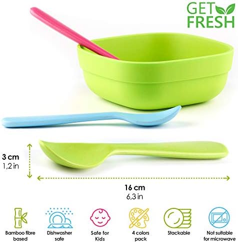 G Et Fresh Reusable Bamboo Spoons Set for Kids