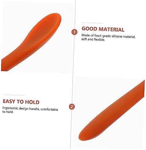 MAGICLULU 4pcs Silicone Spoons for Infants