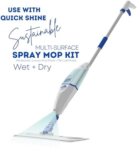 Quick Shine Effortless Mopping with Reusable Spray Mop