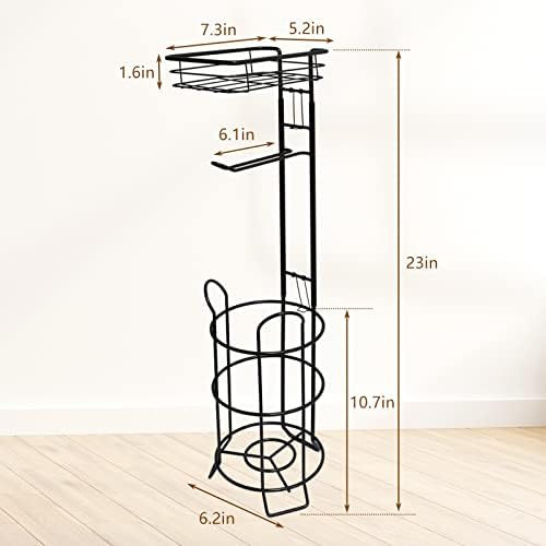 Toilet Paper Holder Stand with Raised Base for Bathroom