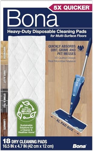 Bona Multi-Surface Floor Cleaning Pads 18 Refills