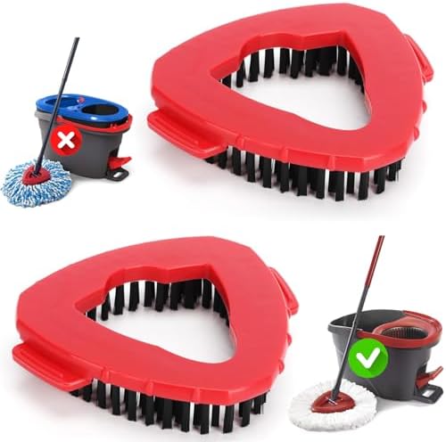 2-Pack Scrub Brush Head for Ocedar EasyWring 1-Tank Spin System