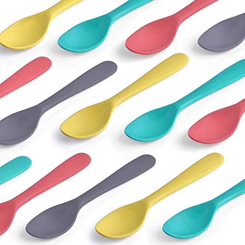 Bamboo Kids Spoons Set - Bright and Reusable for Toddlers