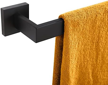 24-Inch Stainless Steel Towel Bar Matte Black