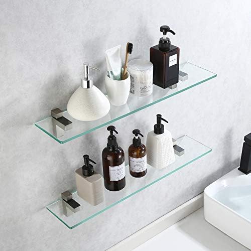 Safe Durable Glass Shelves for the Bathroom
