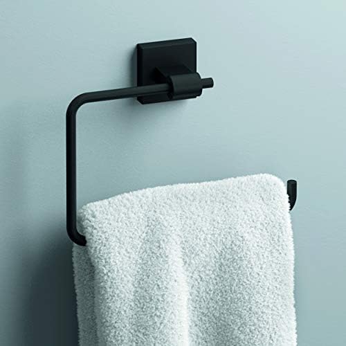 Franklin Brass Maxted Towel Ring-Matte Black
